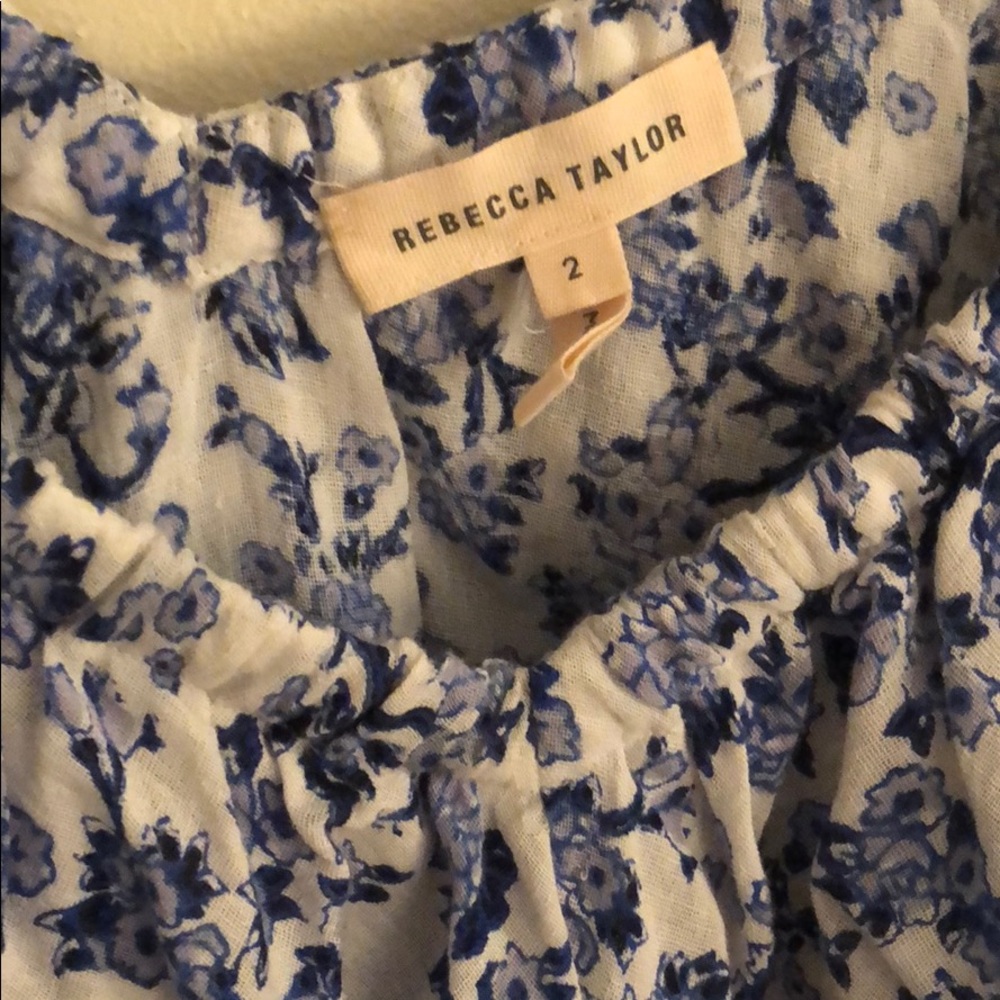 Rebecca Taylor Off Shoulder Aimee Floral Top - Picture 2 of 3